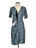 Ann Taylor Animal Print Blue Casual Dress Size XS (petite) - photo 1