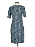 Ann Taylor Animal Print Blue Casual Dress Size XS (petite) - photo 2