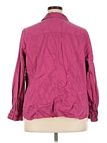 Lane Bryant Outlet 3/4 Sleeve Button-Down Shirt (view 2)