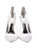 Good American Solid Silver White Heels Size 13 - photo 2