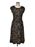 En Focus Studio Animal Print Black Casual Dress Size 12 - photo 1