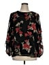Calvin Klein 100% Polyester Black 3/4 Sleeve Blouse Size XL - photo 1