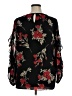 Calvin Klein 100% Polyester Black 3/4 Sleeve Blouse Size XL - photo 2