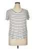 Green Envelope Stripes Silver Short Sleeve T-Shirt Size XL - photo 1