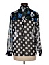KITRI Print Black Long Sleeve Blouse Size L (estimated) - photo 2