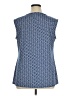 Notations Blue Sleeveless Blouse Size 1X - photo 2