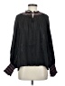 Johnny Was 100% Silk Black Long Sleeve Silk Top Size S - photo 1