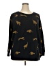 Torrid Animal Print Black Pullover Sweater Size 2X Plus (2) - photo 1