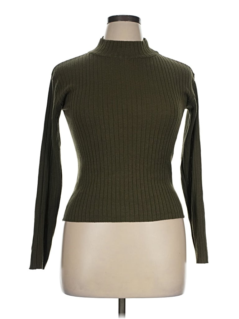 Pre-owned The Limited Turtleneck Sweater In Green