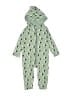 Tea 100% Cotton Green Snow Pants With Bib Size 12-18 mo - photo 1
