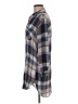 SNEAK PEEK Plaid Blue 3/4 Sleeve Button-Down Shirt Size M - photo 5