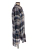 SNEAK PEEK Plaid Blue 3/4 Sleeve Button-Down Shirt Size M - photo 4