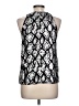 MICHAEL Michael Kors 100% Polyester Silver Sleeveless Blouse Size L - photo 2
