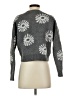 En Creme Floral Gray Pullover Sweater Size S - photo 2