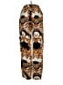 Topshop 100% Polyester Print Orange Casual Pants Size 4 - photo 1