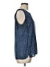 Octavia Blue Sleeveless Blouse Size L - photo 4