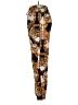 Topshop 100% Polyester Print Orange Casual Pants Size 4 - photo 5