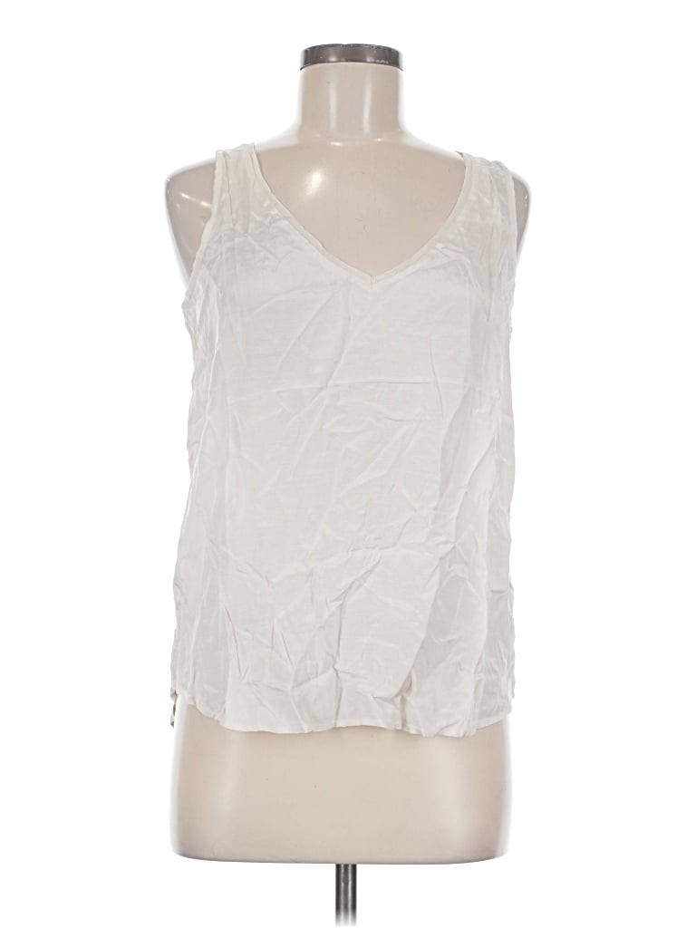 Pre-owned Chan Luu Sleeveless Blouse In Ivory