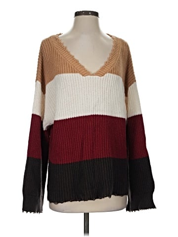 Peace Love World Pullover Sweater (view 1)