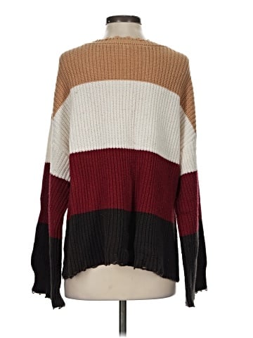 Peace Love World Pullover Sweater (view 2)
