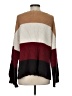 Peace Love World Color Block Brown Pullover Sweater Size S - photo 2