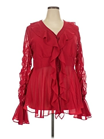 Metrostyle Long Sleeve Blouse (view 1)
