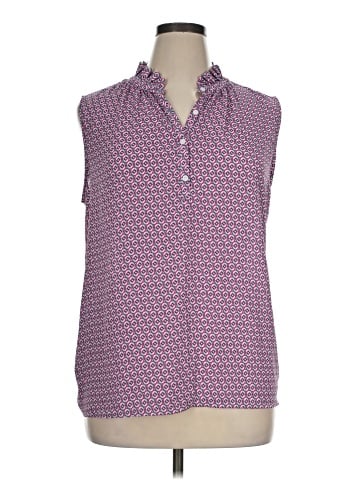 Ann Taylor LOFT Outlet Sleeveless Button-Down Shirt (view 1)