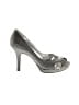 Nina Metallic Silver Heels Size 6 - photo 1