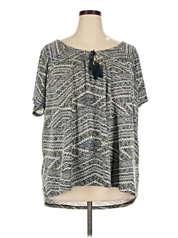 Faded Glory Short Sleeve Blouse (view 1)