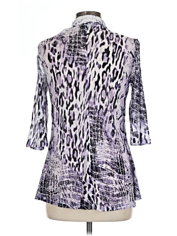 Lynn Ritchie Silver 3/4 Sleeve Button-Down Shirt (view 2)