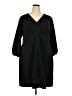 Donna Morgan Solid Black Casual Dress Size 20 - photo 1
