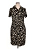 En Focus Studio Animal Print Brown Casual Dress Size 16 - photo 1