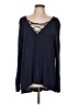 Old Navy Blue Long Sleeve Blouse Size L - photo 1