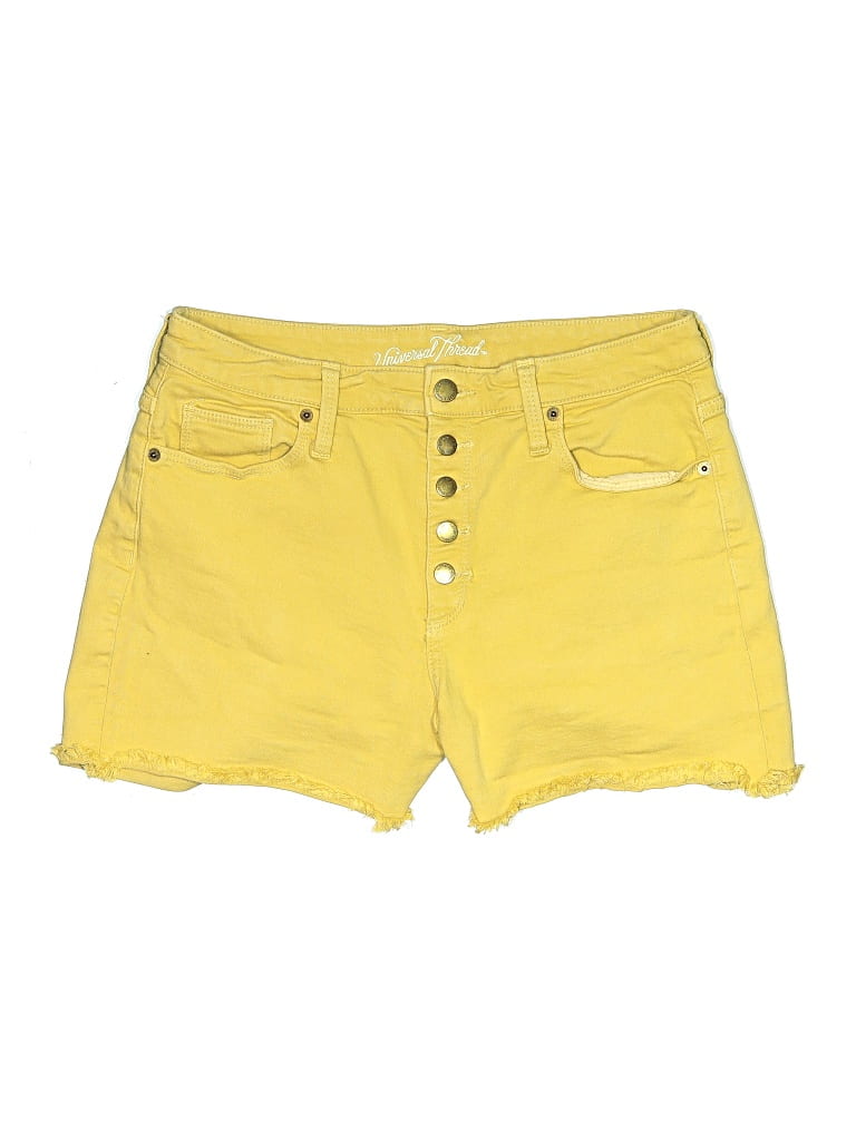 Pre-owned Universal Thread Denim Shorts In Yellow