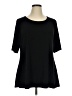 Susan Graver Black Short Sleeve Top Size XL - photo 1