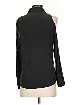 Equipment Long Sleeve Silk Top (view 2)