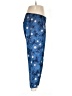 Elevenses Print Blue Casual Pants Size 6 - photo 4