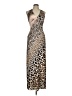 Avec Les Filles 100% Polyester Animal Print Leopard Print Brown Cocktail Dress Size 8 - photo 1