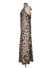 Avec Les Filles 100% Polyester Animal Print Leopard Print Brown Cocktail Dress Size 8 - photo 5