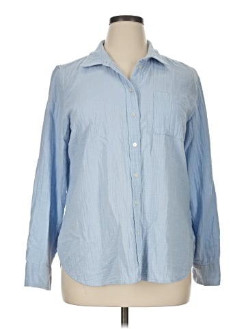 J.Crew Factory Store Long Sleeve Button-Down Shirt (view 1)