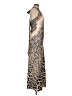 Avec Les Filles 100% Polyester Animal Print Leopard Print Brown Cocktail Dress Size 8 - photo 4