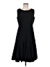 Dana Buchman Solid Black Casual Dress Size 8 - photo 1