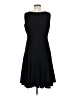 Dana Buchman Solid Black Casual Dress Size 8 - photo 2