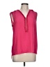 T Tahari 100% Polyester Pink Sleeveless Blouse Size L - photo 1