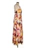 Cache 100% Polyester Floral Yellow Casual Dress Size 12 - photo 4