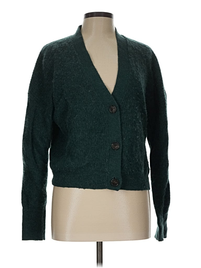 Pre-owned Jcrew Cardigan Sweater In Green