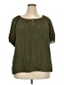 Talbots Green Short Sleeve Blouse Size 3X Petite - photo 1