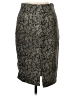 Les Copains 100% Silk Paisley Gray Silk Skirt Size EU 40 / US 10 - photo 2