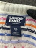 Lands' End 100% Cotton Print White Pullover Sweater Size XL - photo 7