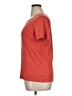 August Silk Solid Red Short Sleeve T-Shirt Size 1X - photo 5